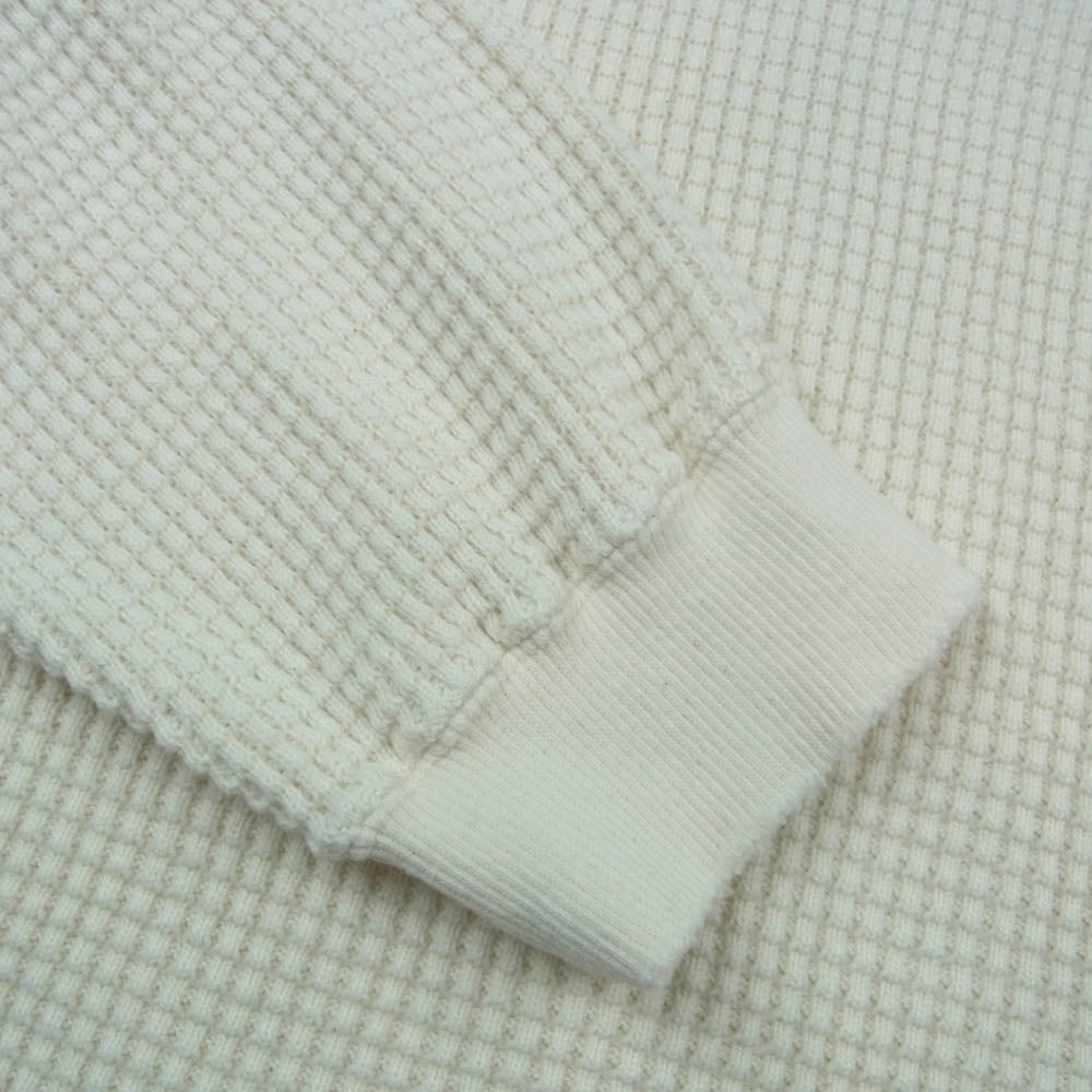 ANCELLM アンセルム ANC-CT35 DAMAGE HEAVY WAFFLE OVERSIZED LS T-SHIRT IVORY ダメージ加工 ヘビーワッフル オーバーサイズ カットソー ホワイト系 2【中古】