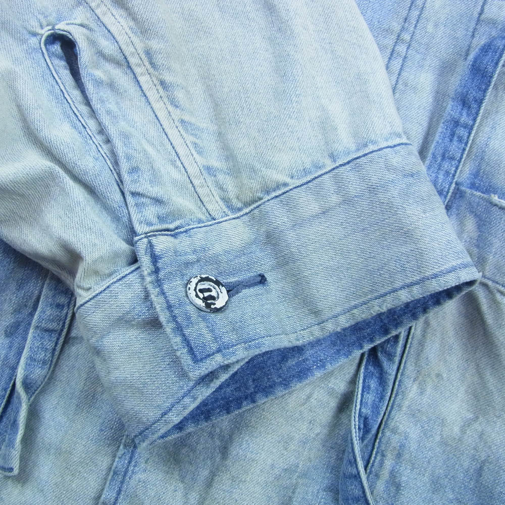 ANCELLM アンセルム 24AW ANC-SH42-A AGING DENIM SHIRT JACKET エイジング デニム シャツ ジャケット インディゴブルー系 1【中古】