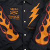 SKULL FLIGHT スカルフライト Riders Coach Jacket コーチ ジャケット ネイビー系 オレンジ系 40【中古】