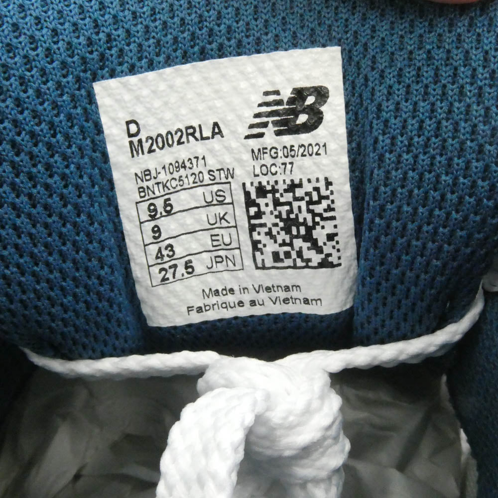 NEW BALANCE ニューバランス M2002RLA ローカット スニーカー ホワイト系 27.5cm【新古品】【未使用】【中古】