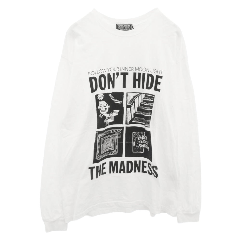 HYSTERIC GLAMOUR ヒステリックグラマー 25AW 02253CL08 HYSTERIC MADNESS ヒステリックマッドネス 長袖 Tシャツ ホワイト系 L【中古】