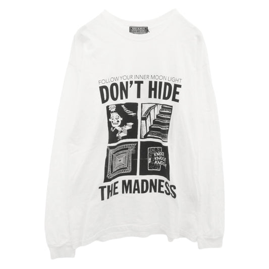HYSTERIC GLAMOUR ヒステリックグラマー 25AW 02253CL08 HYSTERIC MADNESS ヒステリックマッドネス 長袖 Tシャツ ホワイト系 L【中古】