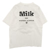 HYSTERIC GLAMOUR ヒステリックグラマー 02253CT19 MILK ミルク別注 MILK RAID HYS ミルクレイド プリント 半袖 クルーネック Tシャツ ホワイト系 L【極上美品】【中古】