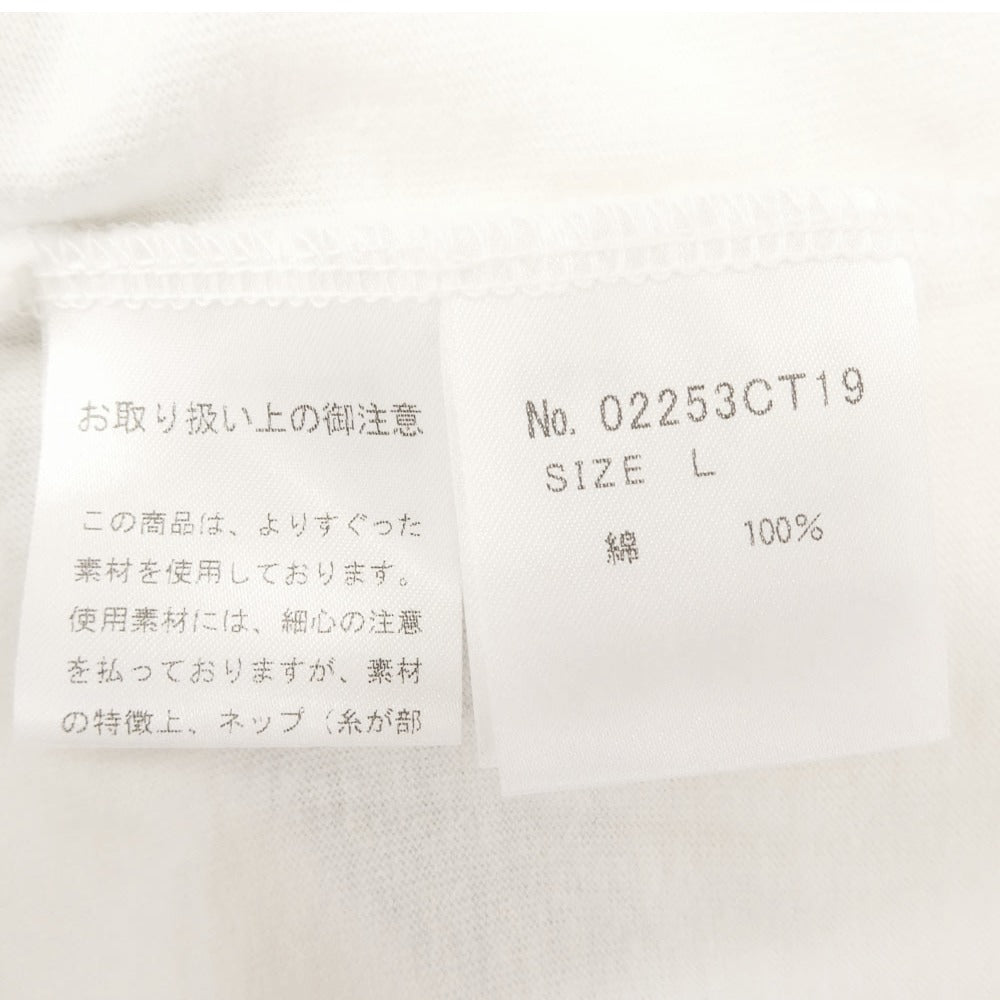 HYSTERIC GLAMOUR ヒステリックグラマー 02253CT19 MILK ミルク別注 MILK RAID HYS ミルクレイド プリント 半袖 クルーネック Tシャツ ホワイト系 L【極上美品】【中古】