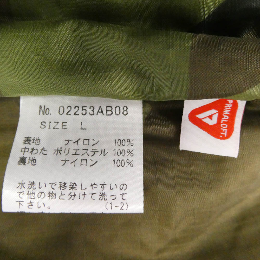 HYSTERIC GLAMOUR ヒステリックグラマー 25AW 02253AB08 GUITAR GIRL MICHIGAN刺繍 ギターガール ミシガン カモフラ キルティング ジャケット カーキ系 L【極上美品】【中古】