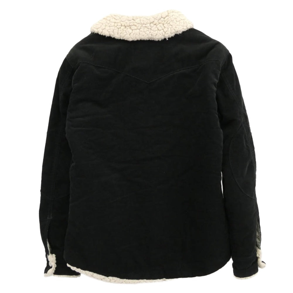 HOLLYWOOD RANCH MARKET ハリウッドランチマーケット 700050-204 JK1426 内ボア ショールカラー 細畝コーデュロイ ジャケット ブラック系 1【中古】