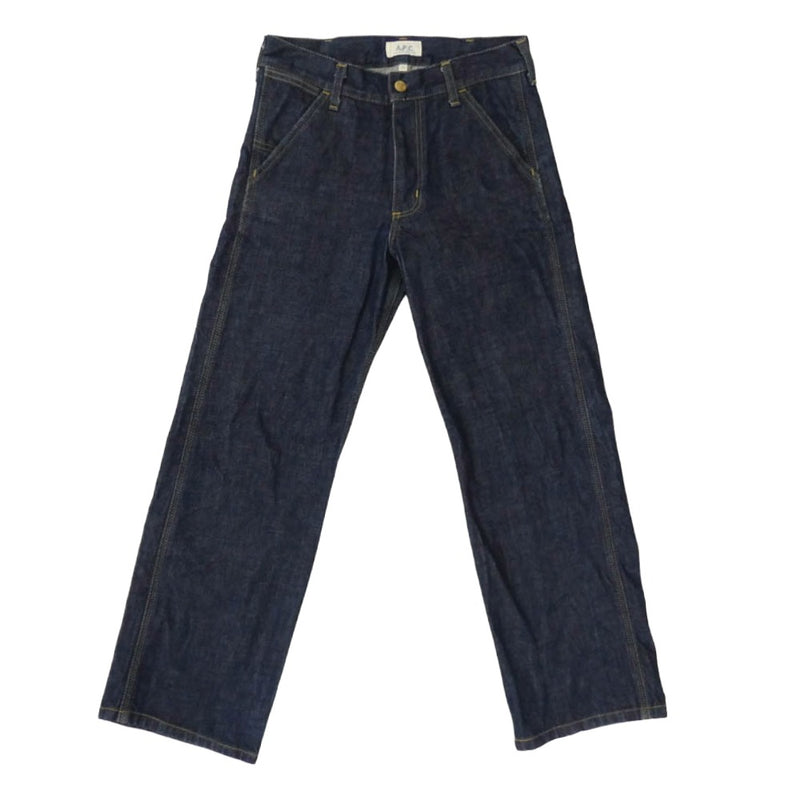 A.P.C. アーペーセー × Carhartt カーハートWORK PANT BRUT ワーク デニムパンツ ジーンズ インディゴブルー系 28【中古】