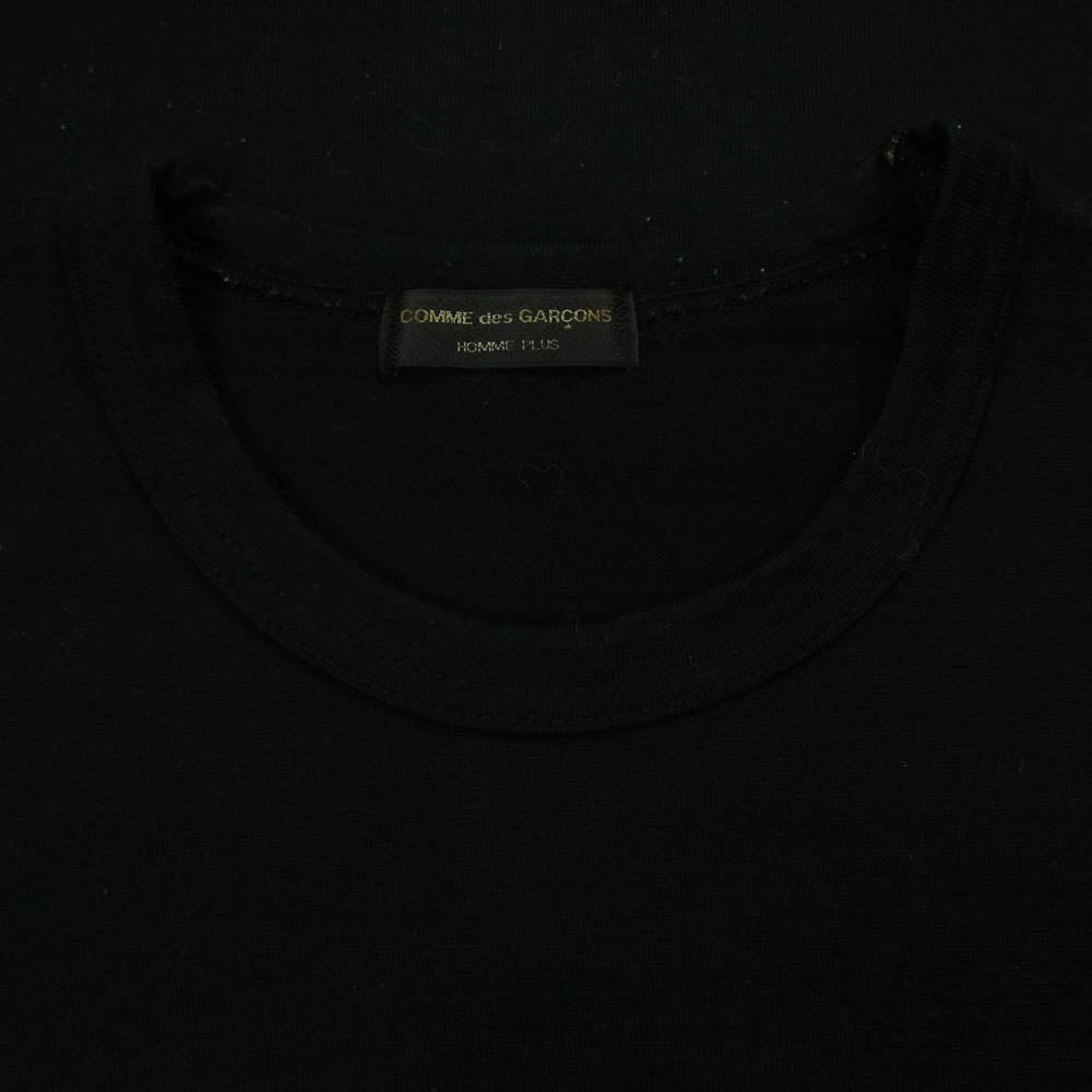 COMME des GARCONS HOMME PLUS コムデギャルソンオムプリュス 02AW AD2002 PG-T015 四つの黒期 BLACK ブラック ロゴプリント ウール 長袖 カットソー Tシャツ ブラック系 サイズ表記なし【中古】
