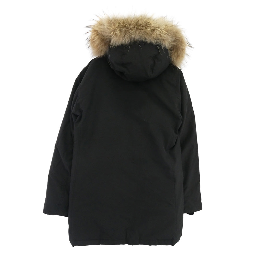 WOOLRICH ウールリッチ 1402070 RAMAR CLOTH アークティックパーカー ファーフード付き ダウンコート ジャケット ブラック系【中古】