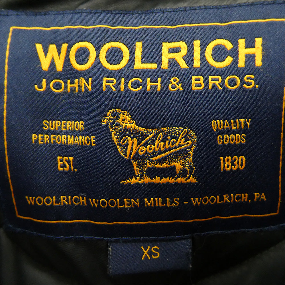 WOOLRICH ウールリッチ 1402070 RAMAR CLOTH アークティックパーカー ファーフード付き ダウンコート ジャケット ブラック系【中古】