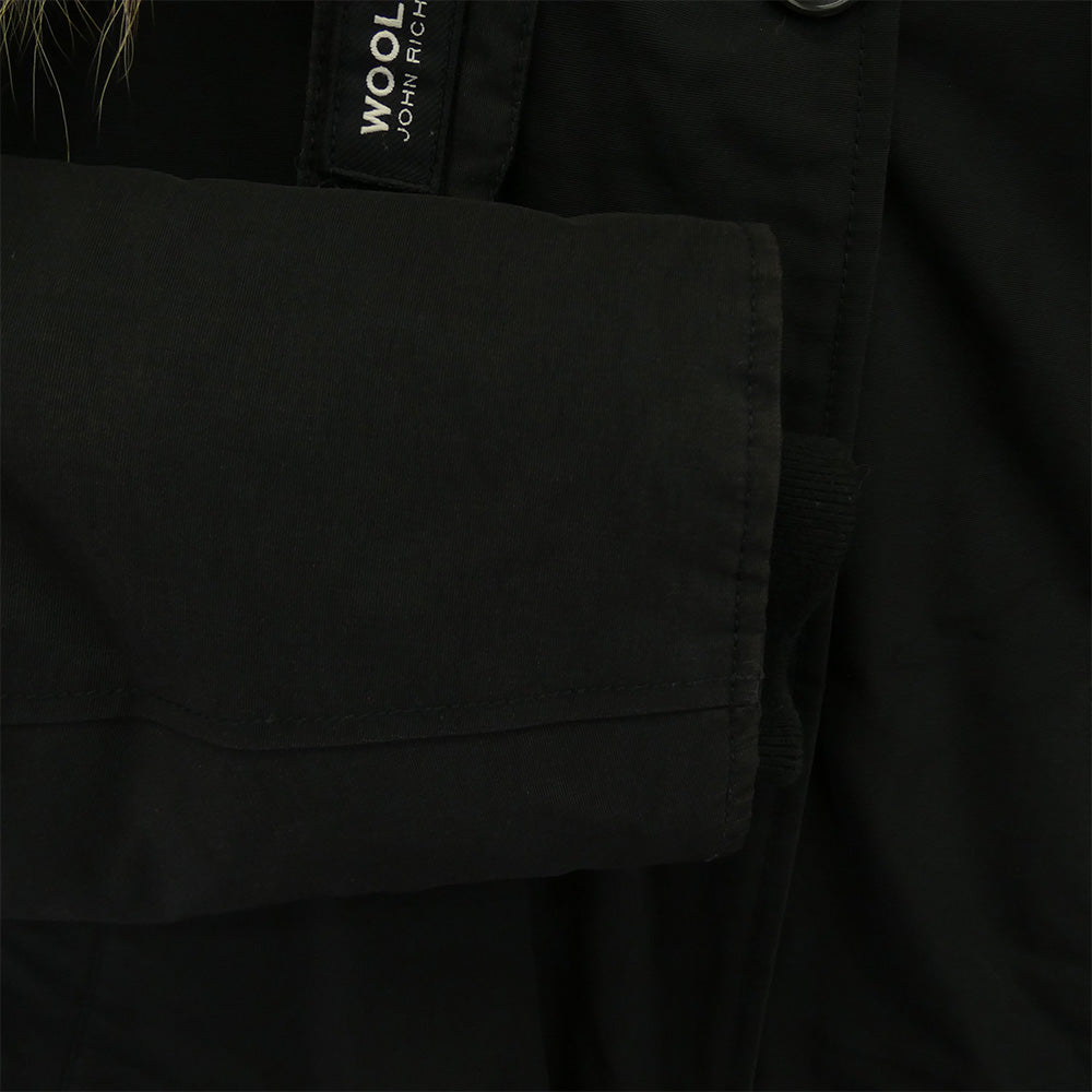 WOOLRICH ウールリッチ 1402070 RAMAR CLOTH アークティックパーカー ファーフード付き ダウンコート ジャケット ブラック系【中古】
