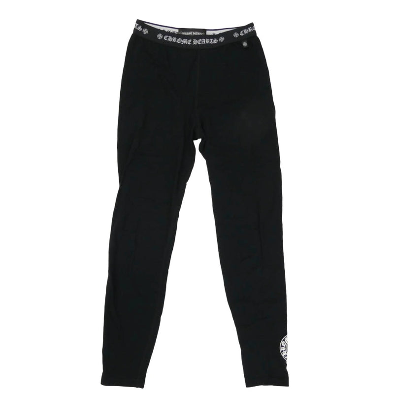 CHROME HEARTS クロムハーツ（原本無） ホースシュープリント レギンス パンツ ブラック系 S【中古】
