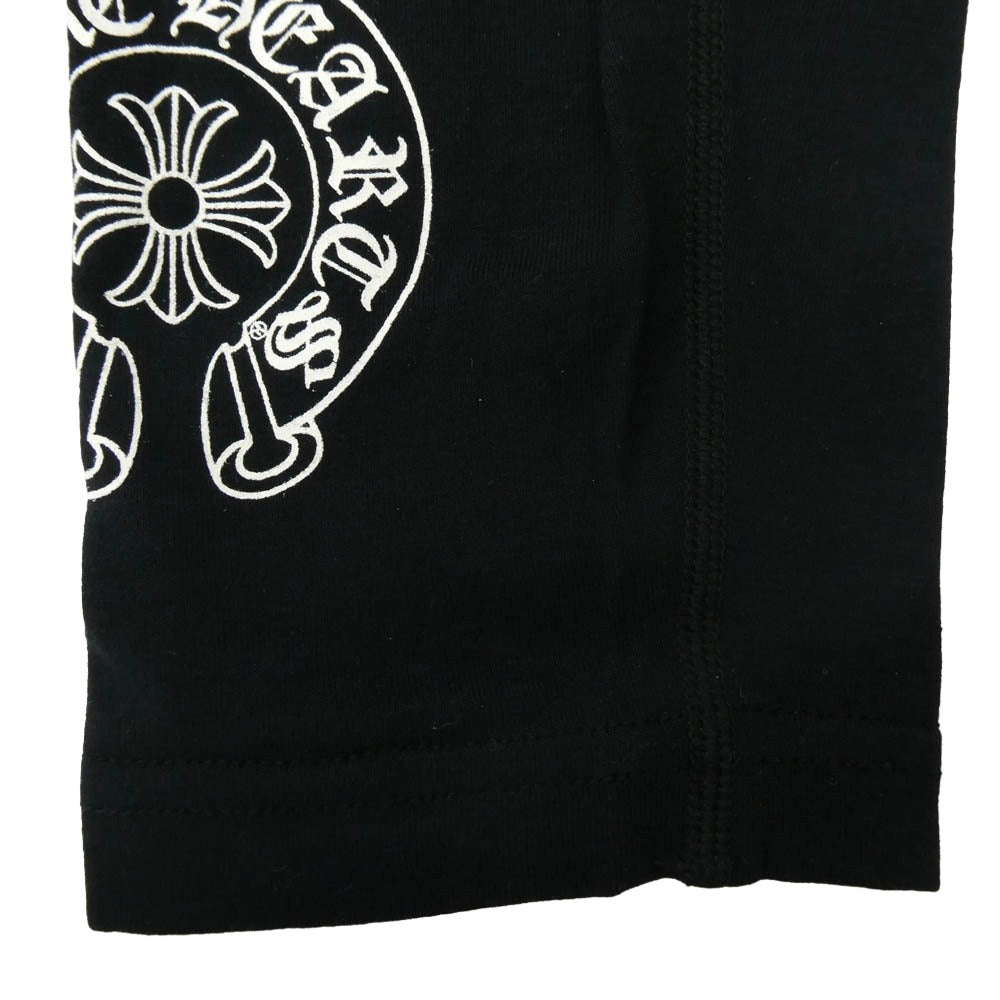 CHROME HEARTS クロムハーツ（原本無） ホースシュープリント レギンス パンツ ブラック系 S【中古】