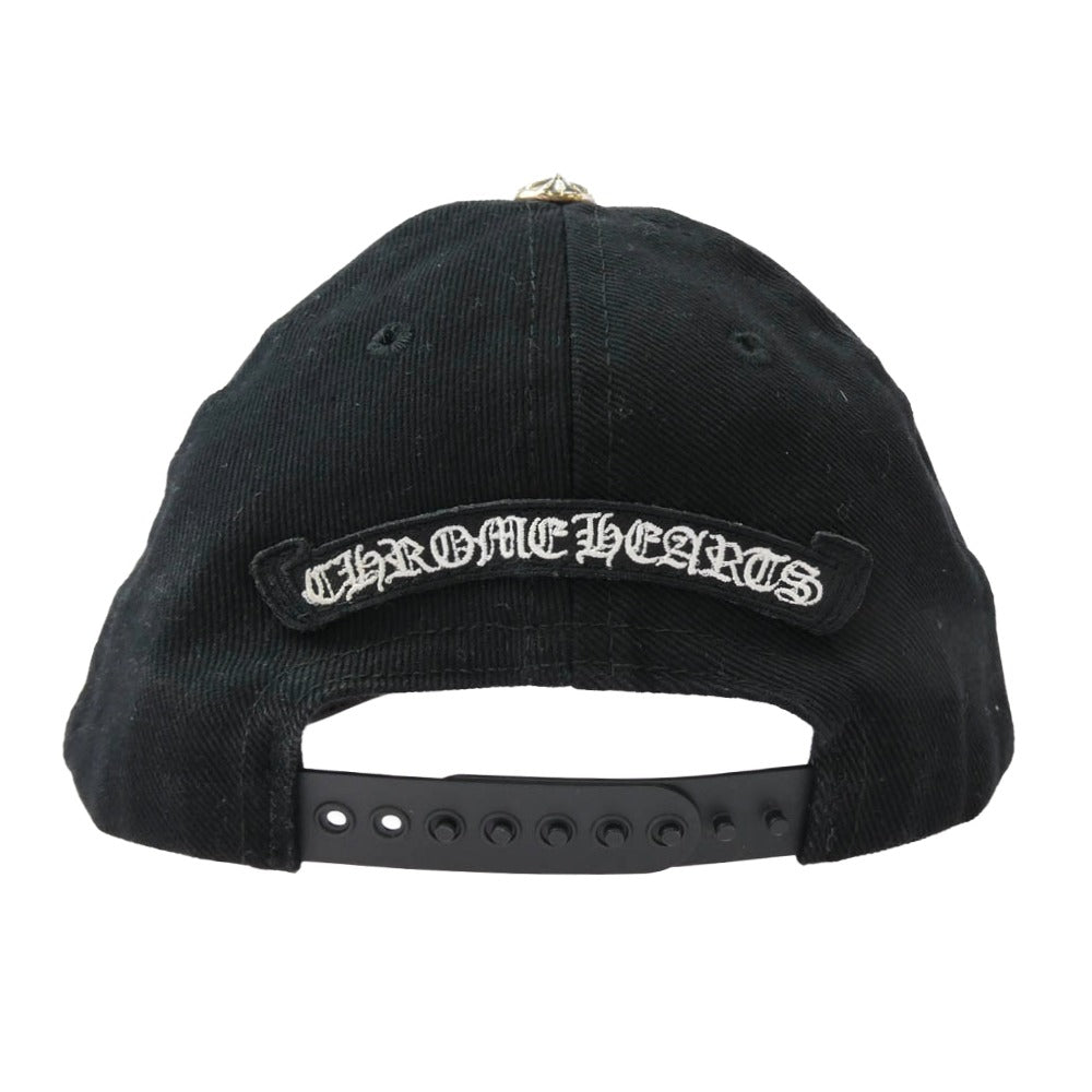 CHROME HEARTS クロムハーツ（原本無） CH Plus Horseshoe BASEBALL CAP ホースシュー 刺繍 ベースボール キャップ ブラック系 53-60【中古】
