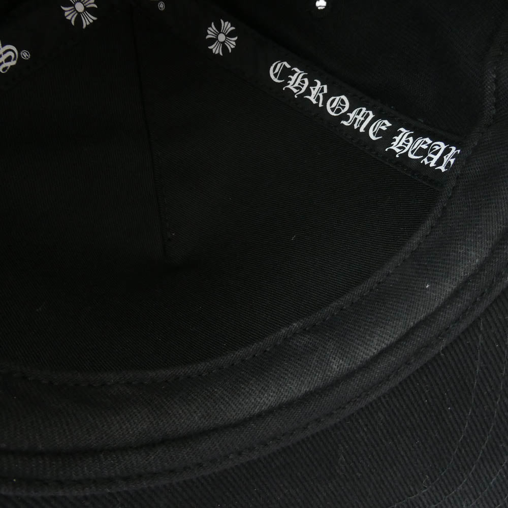 CHROME HEARTS クロムハーツ（原本無） CH Plus Horseshoe BASEBALL CAP ホースシュー 刺繍 ベースボール キャップ ブラック系 53-60【中古】