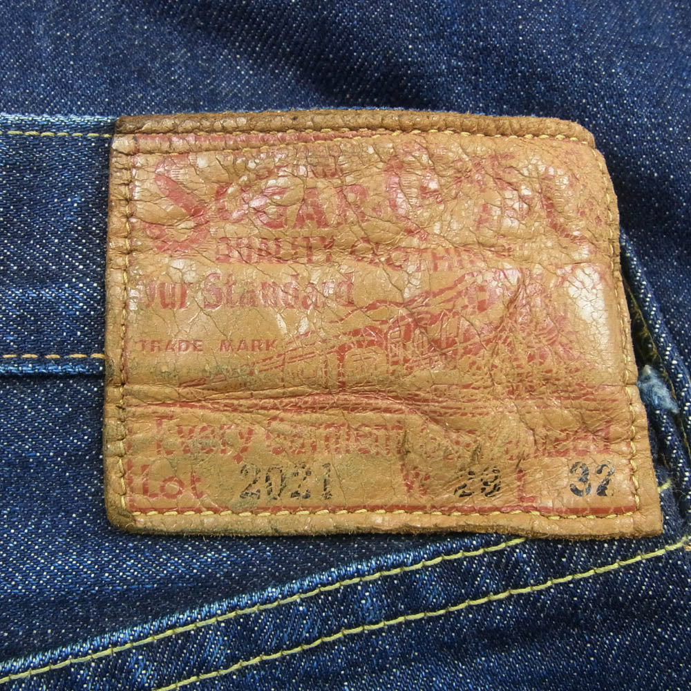 FULLCOUNT フルカウント Lot 1800 200本限定 No168 66モデル ボタンフライ ストレート デニム パンツ インディゴブルー系 W29L34【中古】