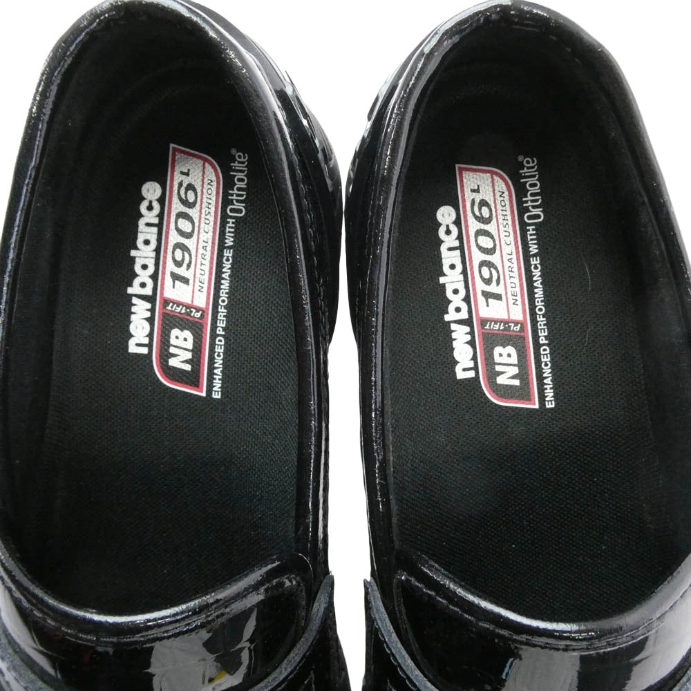 NEW BALANCE ニューバランス U1906L CR Black Croc クロコ型押し ローファー スリッポン シューズ 27.5cm【新古品】【未使用】【中古】
