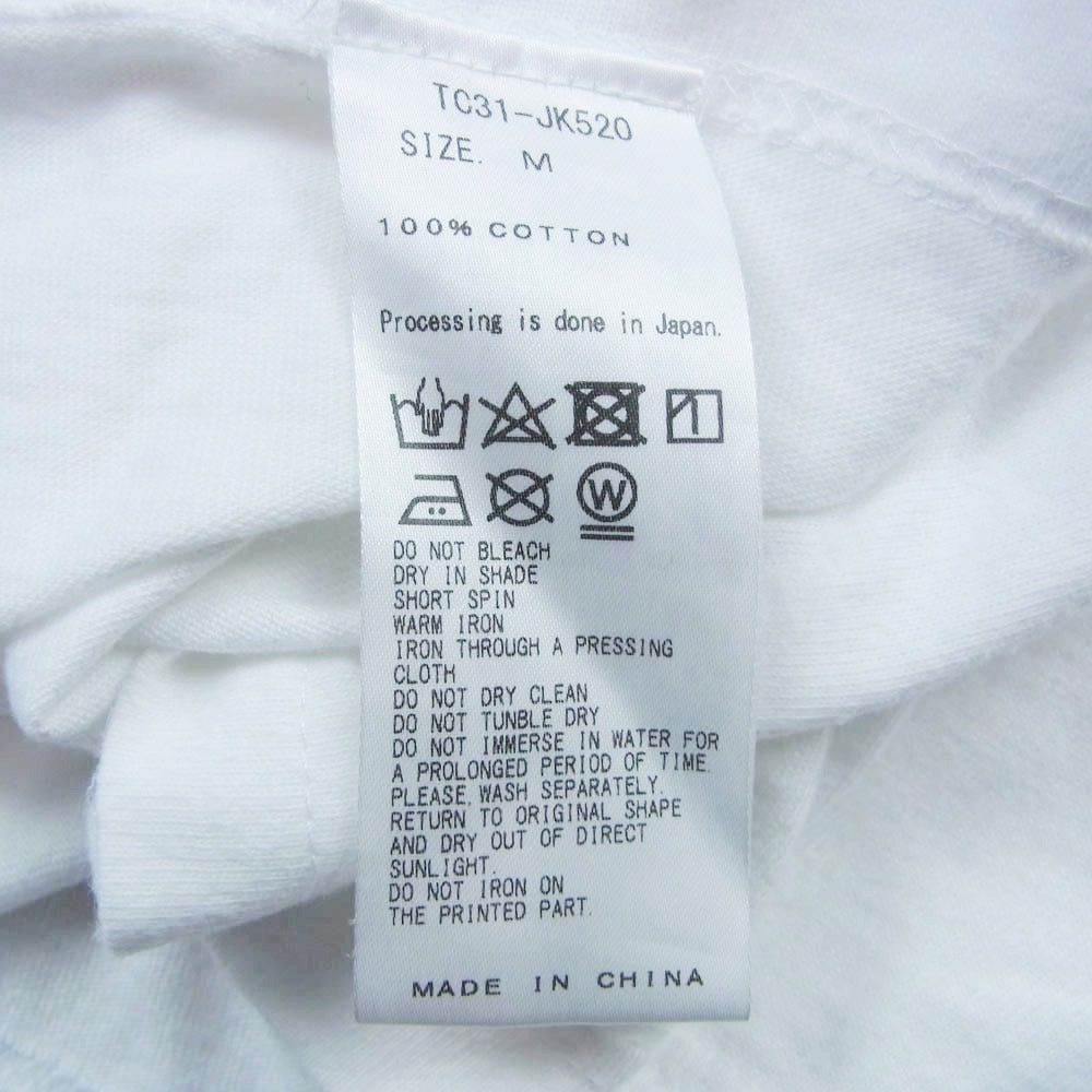 TOGA トーガ ARCHIVES アーカイブス グラフィックプリント 半袖 Tシャツ ホワイト系 M【中古】