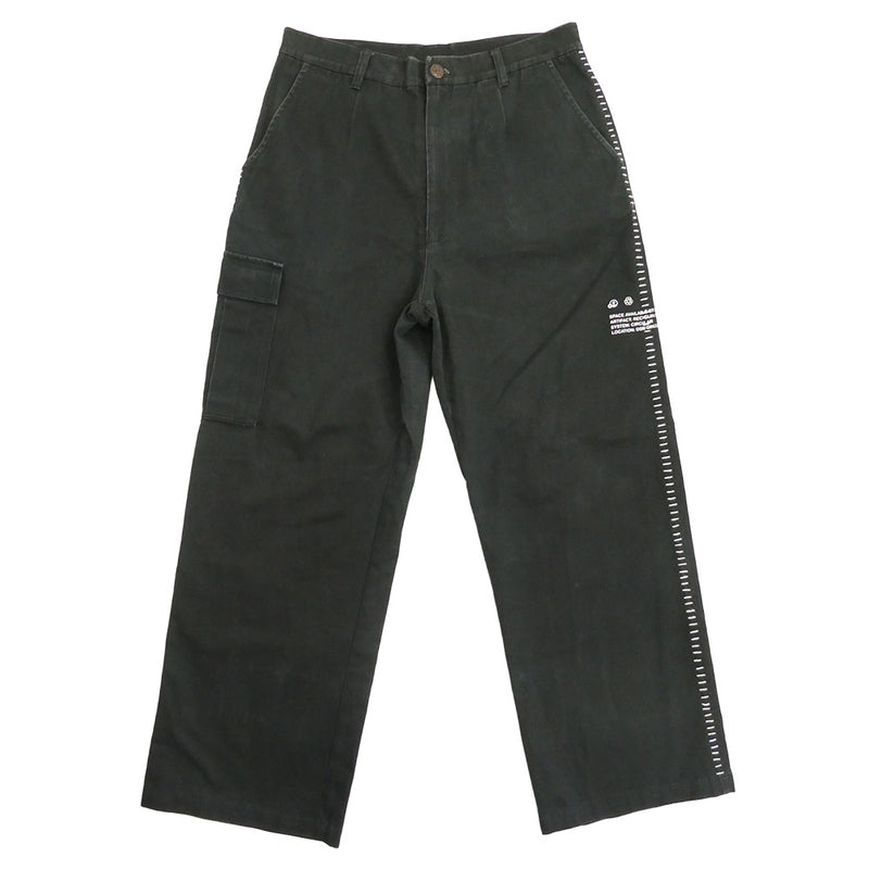 SPACE AVAILABLE ドーバーストリートマーケット銀座 DSM限定 サイドステッチデザイン ワークパンツ ブラック系 M【中古】