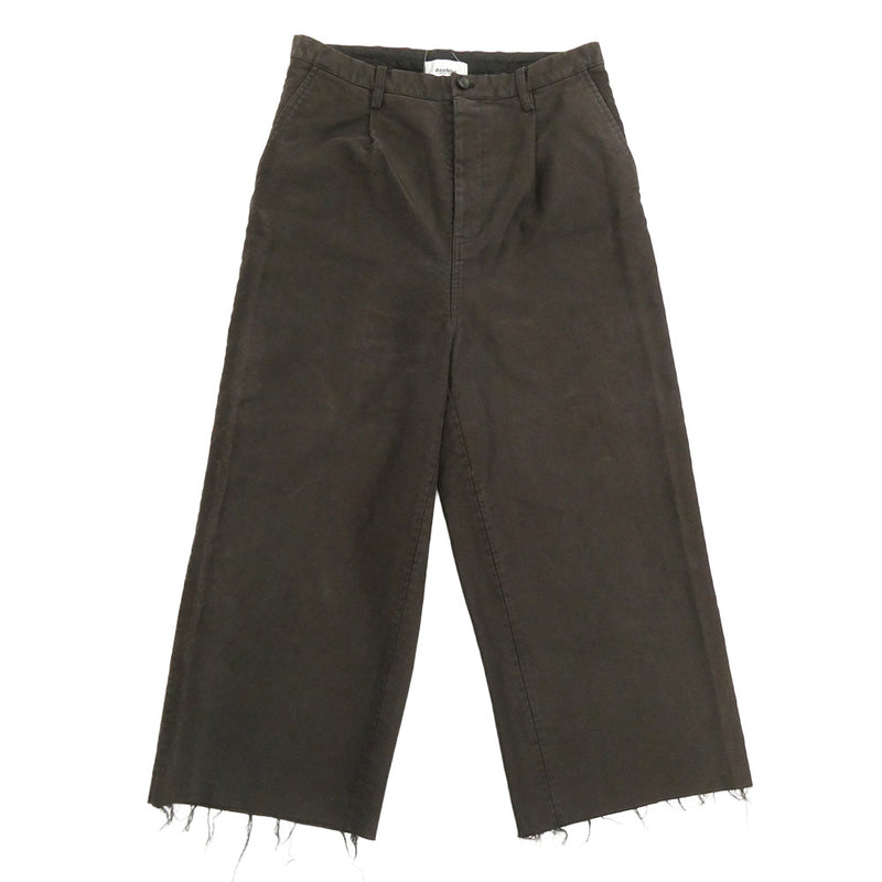 doublet ダブレット 23AW 23AW06PT235 OVERSIZED DAMAGED TROUSER オーバーサイズ ダメージ加工 トラウザー パンツ ダークブラウン系 M【中古】