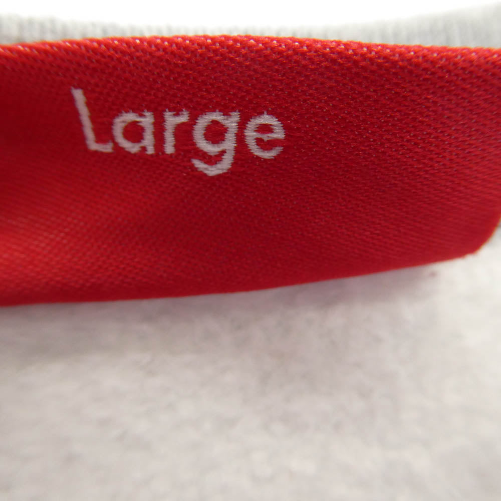 Supreme シュプリーム 20AW Big Arc Crewneck Sweatshirt アーチロゴ ワッペン 裏起毛 スウェットシャツ トレーナー グレー系 L【中古】