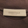 FEAR OF GOD フィアオブゴッド FOG ESSENTIALS エフオージー エッセンシャルズ ラバーロゴ プリント T シャツ ブラウン系 M【中古】