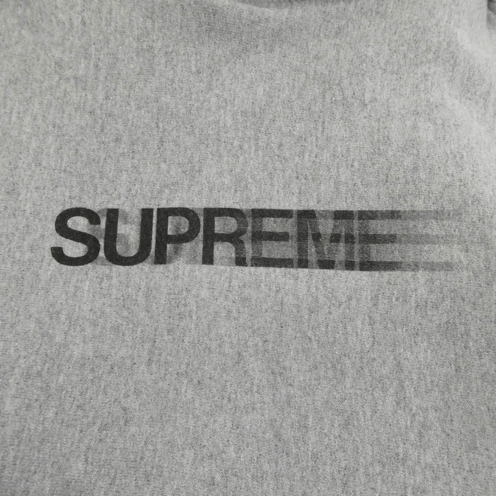 Supreme シュプリーム 23SS Motion Logo Hooded Sweatshirt モーションロゴ フーデッドスウェットシャツ プルオーバー パーカー グレー系 M【中古】