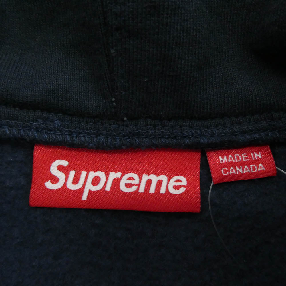 Supreme シュプリーム 25AW S Logo Zip Up Hooded Sweatshirt Sロゴ ジップアップ フルジップ フーディー パーカー ネイビー系 M【中古】