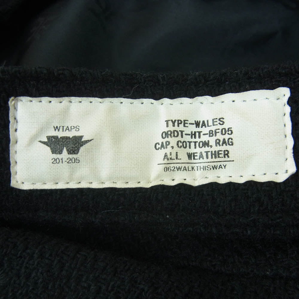 WTAPS ダブルタップス ORDT-HT-BF05 CAP COTTON RAG コットン ハンチング 帽子 ブラック系 サイズ表記なし【中古】