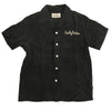 WACKO MARIA ワコマリア 刺繍 レーヨン オープンカラー 半袖シャツ ブラック系 S【中古】