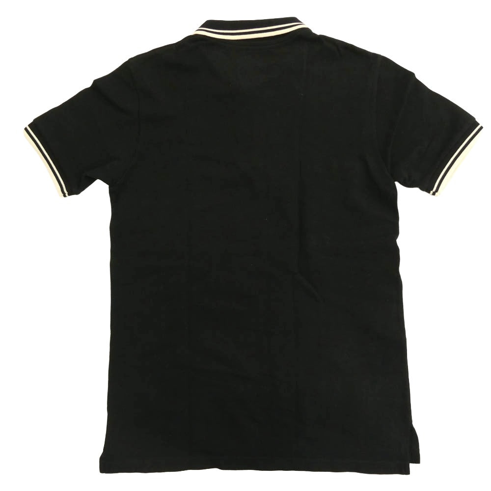 RUDE GALLERY ルードギャラリー S/S 半袖 襟袖ライン コットン ポロシャツ ブラック系 2【中古】