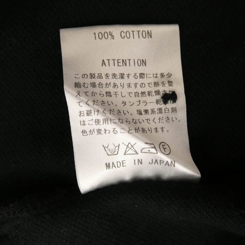 RUDE GALLERY ルードギャラリー S/S 半袖 襟袖ライン コットン ポロシャツ ブラック系 2【中古】