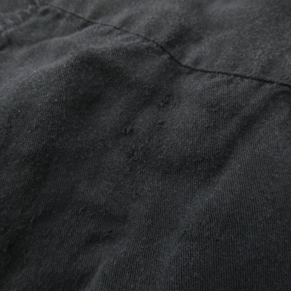 WACKO MARIA ワコマリア 刺繍 レーヨン オープンカラー ロングスリーブ 長袖シャツ ブラック系 S【中古】