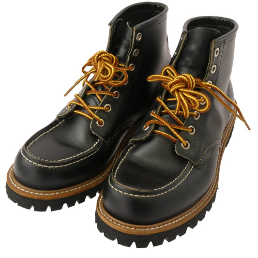 RED WING レッドウィング 90s 8176 羽タグ モックトゥ ビブラムソール ブーツ ブラック系 US6.5E【中古】