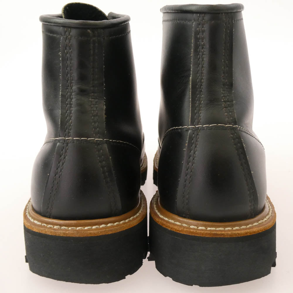 RED WING レッドウィング 90s 8176 羽タグ モックトゥ ビブラムソール ブーツ ブラック系 US6.5E【中古】