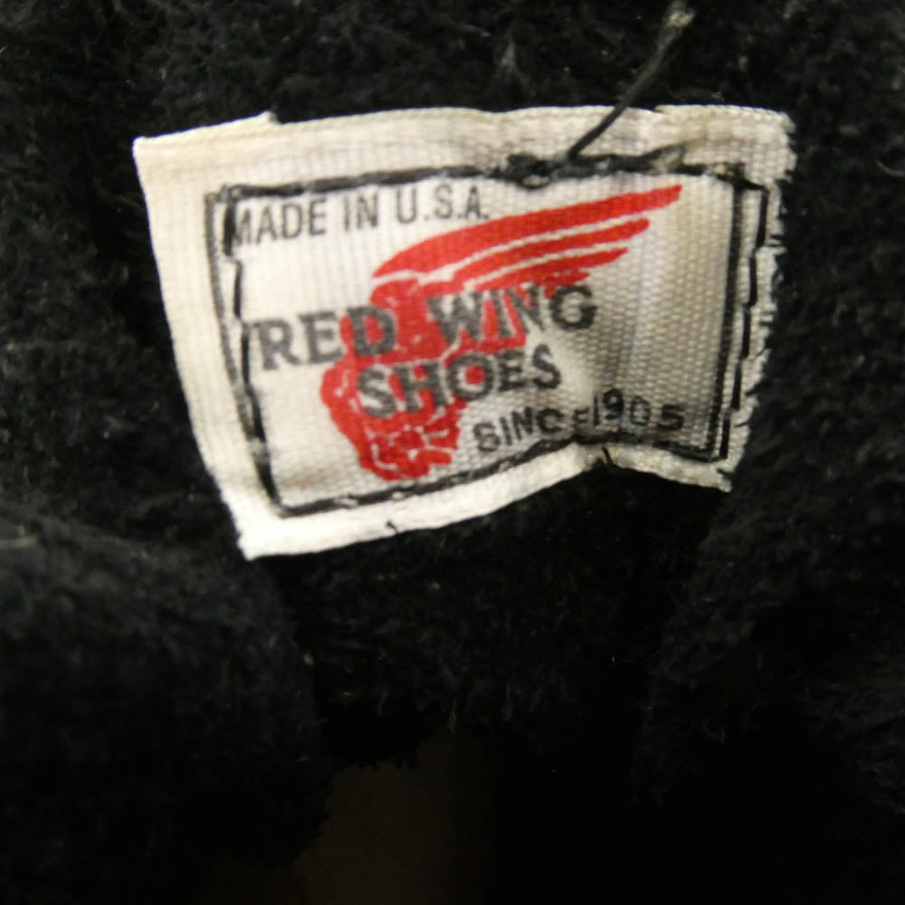 RED WING レッドウィング 90s 8176 羽タグ モックトゥ ビブラムソール ブーツ ブラック系 US6.5E【中古】