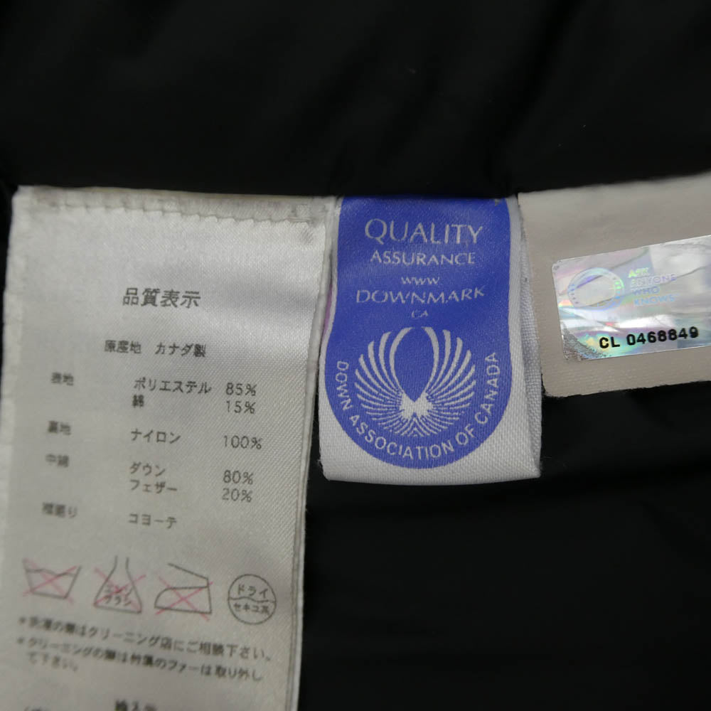 CANADA GOOSE カナダグース 3037JL グリフィンタグ VICTORIA PARKA ヴィクトリア パーカ ダウン ジャケット ブラック系 S【中古】