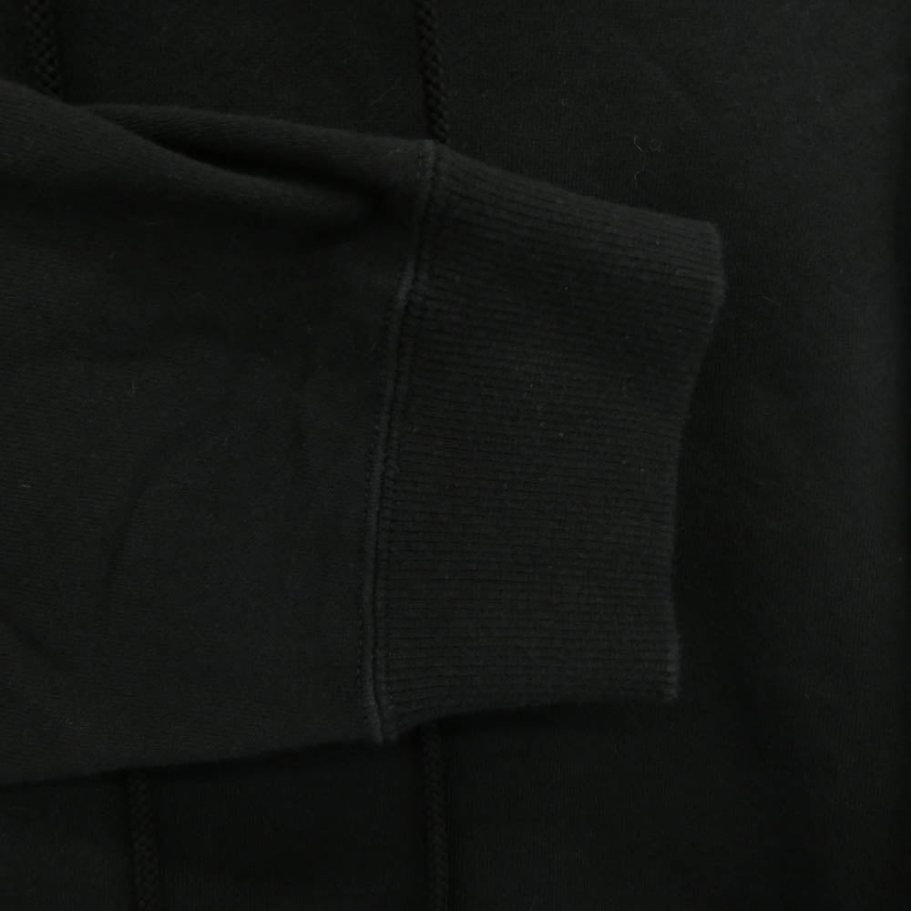 Yohji Yamamoto POUR HOMME ヨウジヤマモトプールオム 24SS HS-T62-998 ロゴ刺繍 プルオーバーパーカー ブラック系 3【中古】