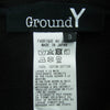 Yohji Yamamoto ヨウジヤマモト GroundY GA-T75-079 Upside Down LOGO Side Zipper Hoodie アップサイドダウンロゴ サイドジップ プルオーバー パーカー ブラック系 3【中古】