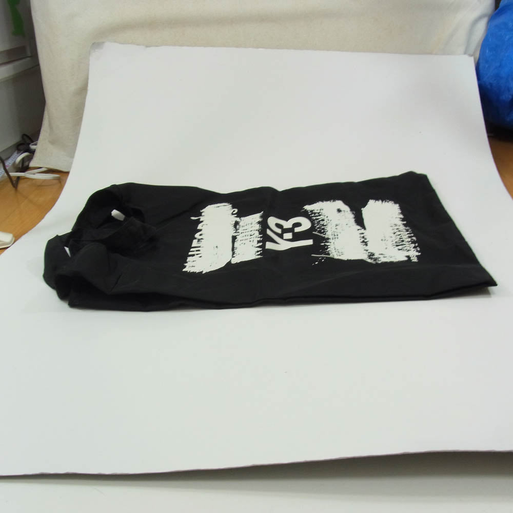 Y-3 Yohji Yamamoto ワイスリー ヨウジヤマモト 25SS JD2909 Y-3 TOTE ナイロンツイル ブラシストローク グラフィックロゴ トートバッグ ブラック系【極上美品】【中古】