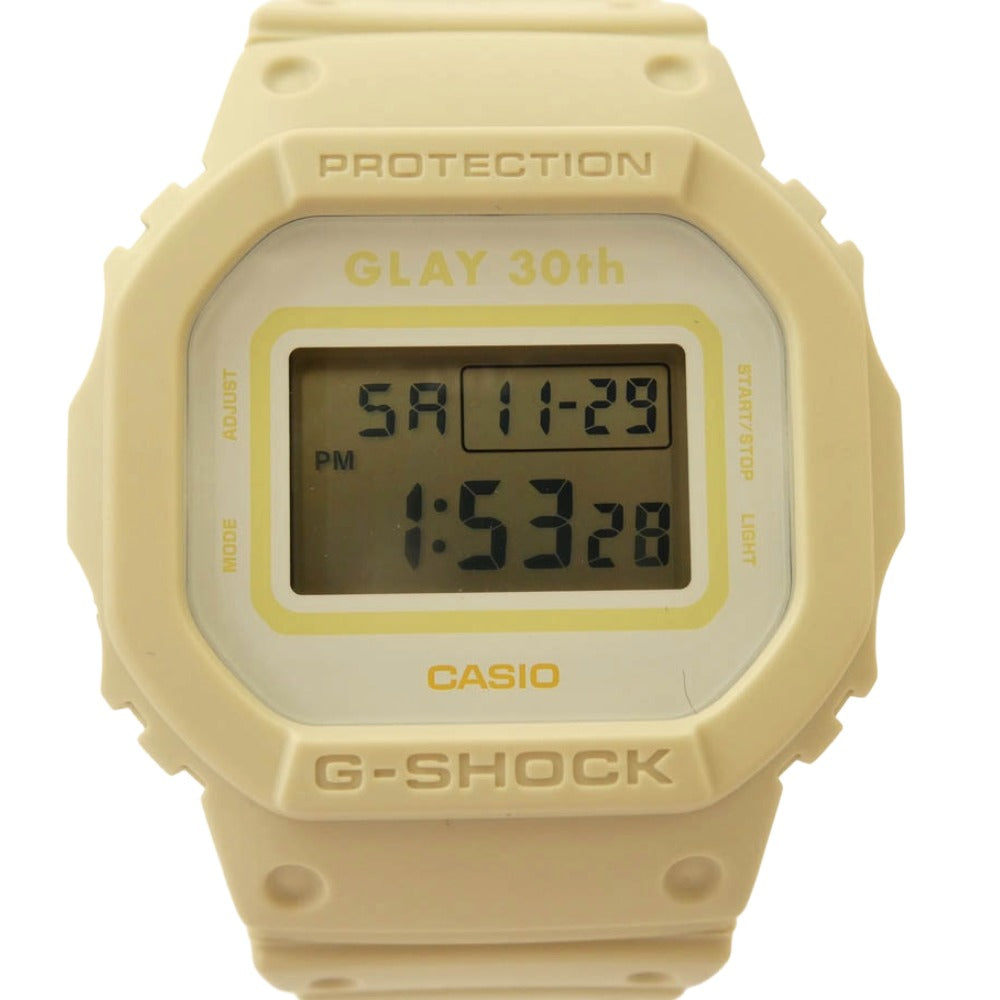 G-SHOCK ジーショック GLAY 30th Anniversary Limited Edition GLAYER DW-5600 グレイ 30周年アニバーサリー 腕時計 ライトベージュ系 表記なし【極上美品】【中古】