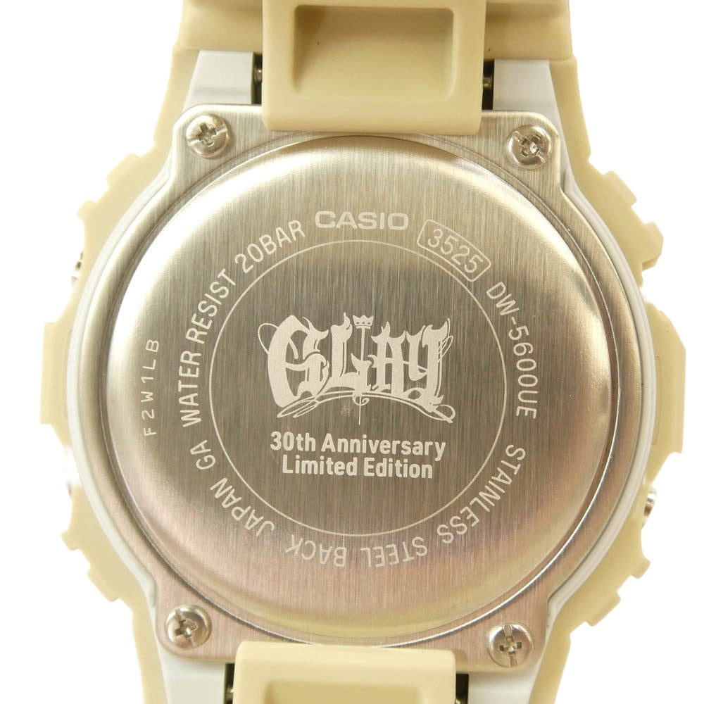 G-SHOCK ジーショック GLAY 30th Anniversary Limited Edition GLAYER DW-5600 グレイ 30周年アニバーサリー 腕時計 ライトベージュ系 表記なし【極上美品】【中古】