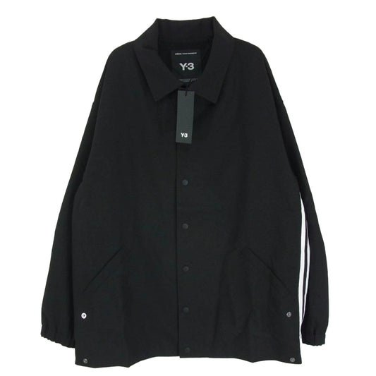 Y-3 Yohji Yamamoto ワイスリー ヨウジヤマモト 25SS JF6697 SP UNI 3S JACKE 3ストライプ コーチジャケット ブラック系 L【極上美品】【中古】