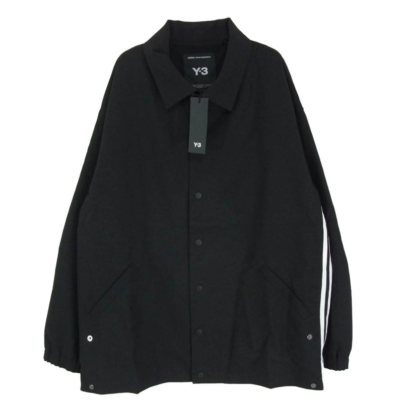 Y-3 Yohji Yamamoto ワイスリー ヨウジヤマモト 25SS JF6697 SP UNI 3S JACKE 3ストライプ コーチジャケット ブラック系 L【極上美品】【中古】