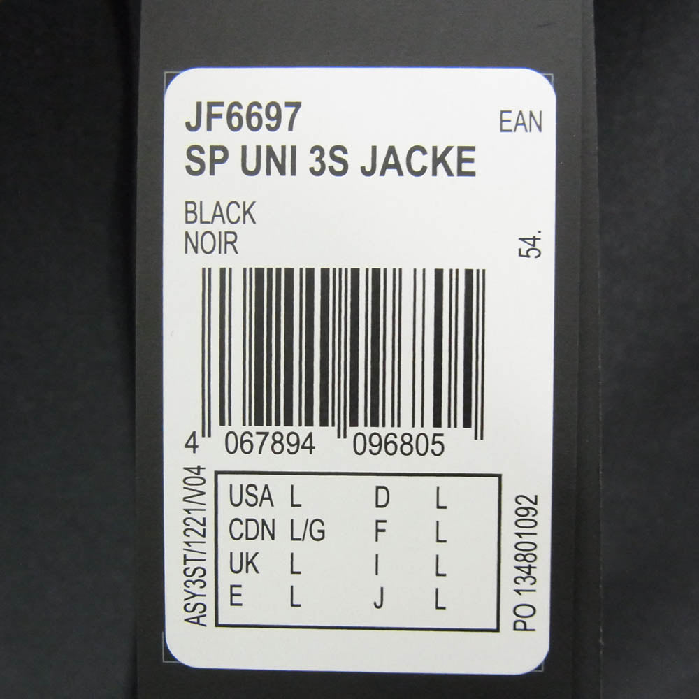 Y-3 Yohji Yamamoto ワイスリー ヨウジヤマモト 25SS JF6697 SP UNI 3S JACKE 3ストライプ コーチジャケット ブラック系 L【極上美品】【中古】