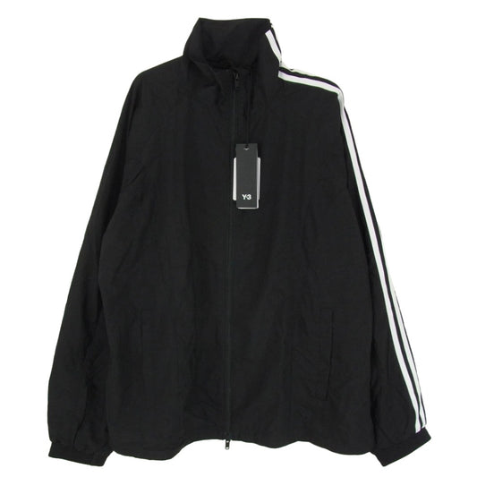 Y-3 Yohji Yamamoto ワイスリー ヨウジヤマモト 25SS JD5999 3-STRIPES NYLON SHELL JACKET 3ストライプ ナイロン シェル ジャケット ブラック系 M【極上美品】【中古】