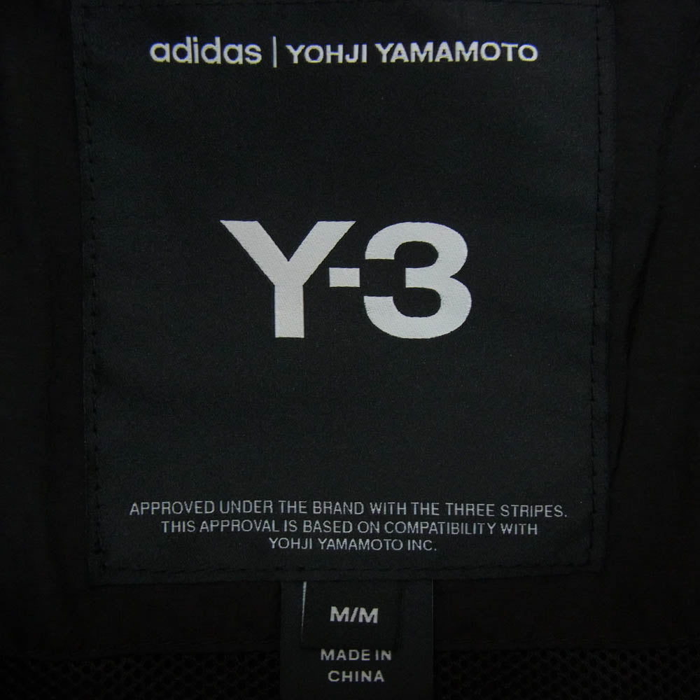 Y-3 Yohji Yamamoto ワイスリー ヨウジヤマモト 25SS JD5999 3-STRIPES NYLON SHELL JACKET 3ストライプ ナイロン シェル ジャケット ブラック系 M【極上美品】【中古】