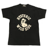 HYSTERIC GLAMOUR ヒステリックグラマー 02221CT31 HYS WILD SIDE アメリカンカレッジ ワイルドサイド スムース生地 半袖 Tシャツ ブラック系 L【中古】