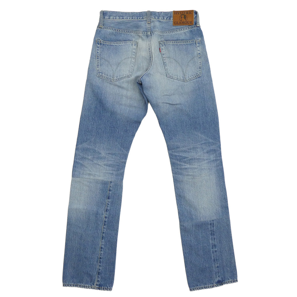 HYSTERIC GLAMOUR ヒステリックグラマー 02201AP16 ダイナミックパッチ リメイク加工 デニムパンツ ジーンズ ライトブルー系 29【中古】