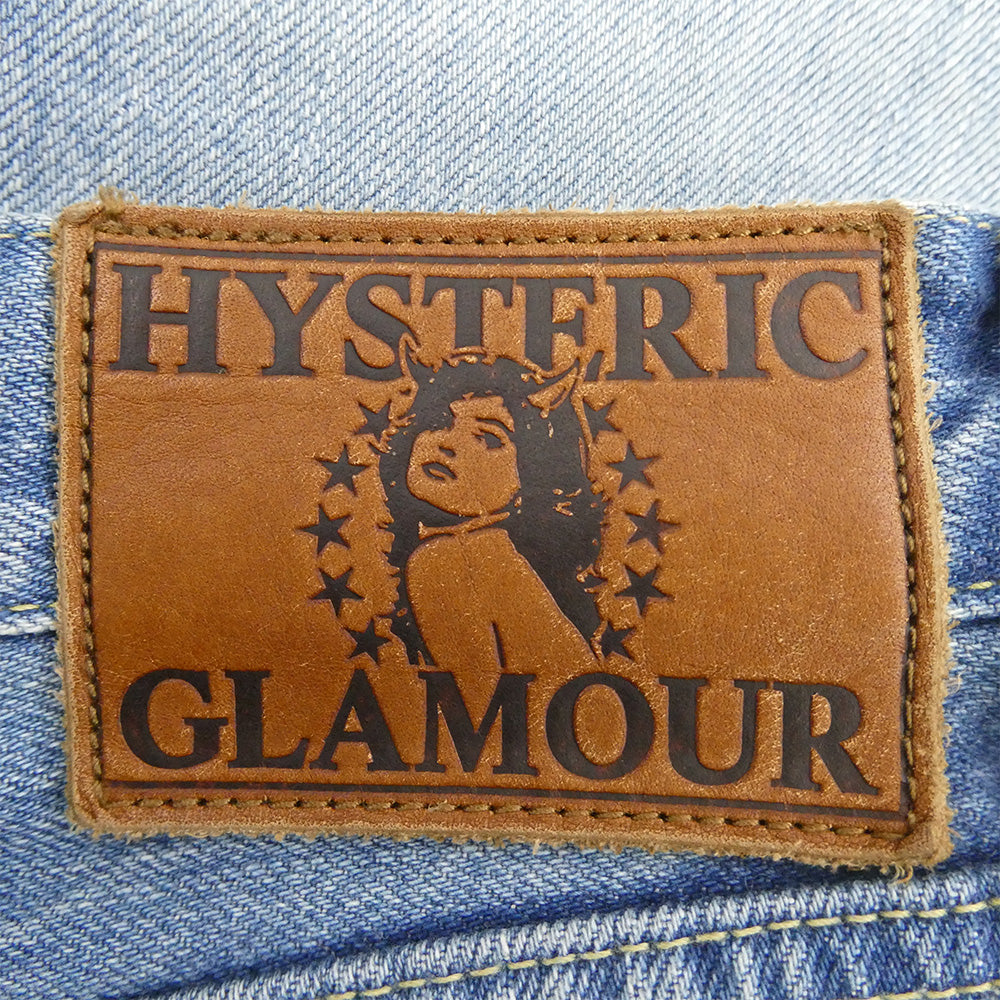 HYSTERIC GLAMOUR ヒステリックグラマー 02201AP16 ダイナミックパッチ リメイク加工 デニムパンツ ジーンズ ライトブルー系 29【中古】